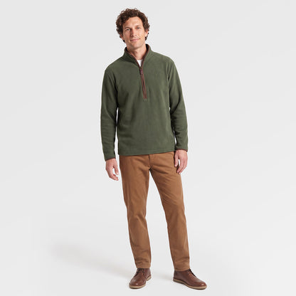 Mens Haylage 1/2 Zip Fleece (Olive) ✦AI