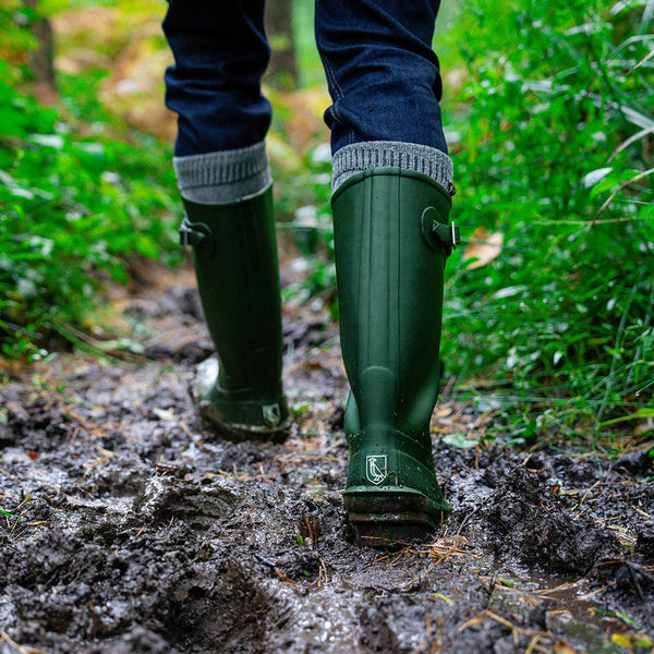 Wilde & King - Mens Netherfield Wellington Boots (Green)