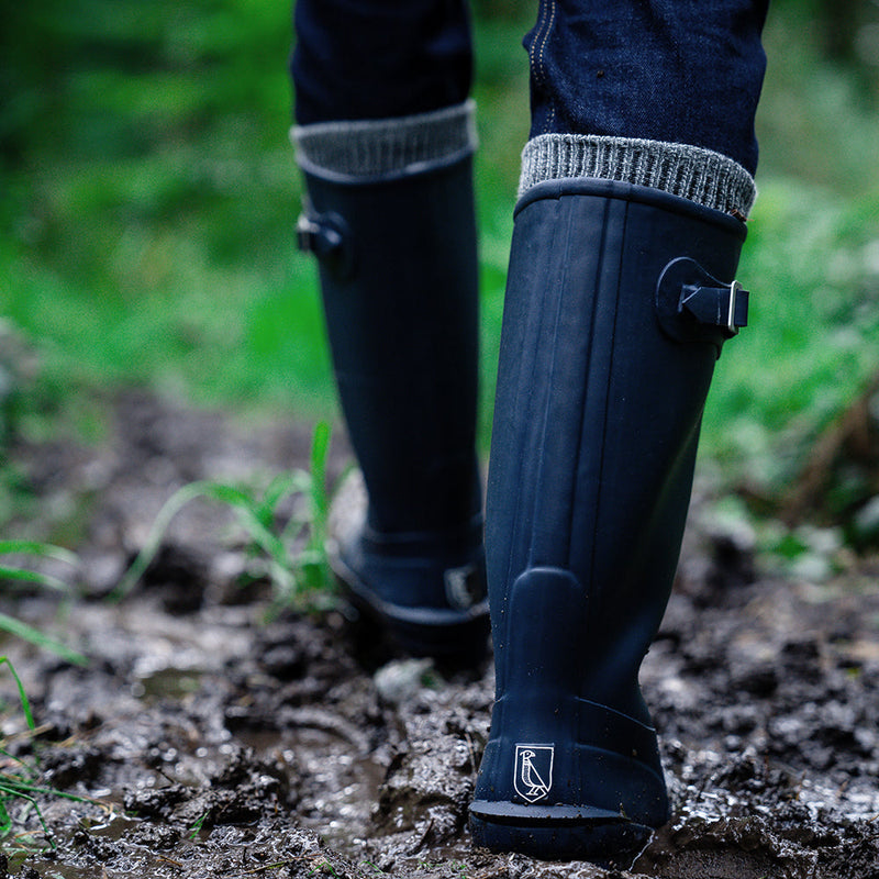 Wilde & King - Mens Netherfield Wellington Boots (Navy)