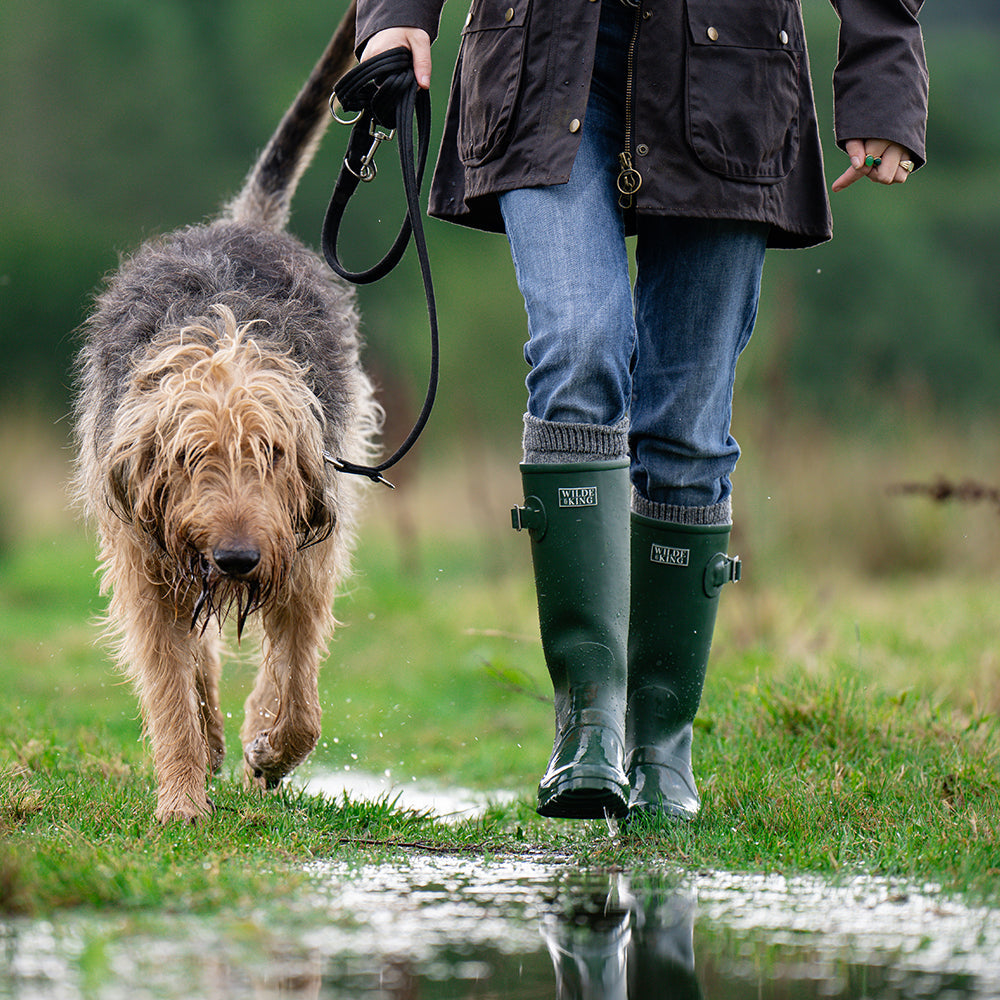 Wilde & King - Womens Netherfield Wellington Boots (Green)