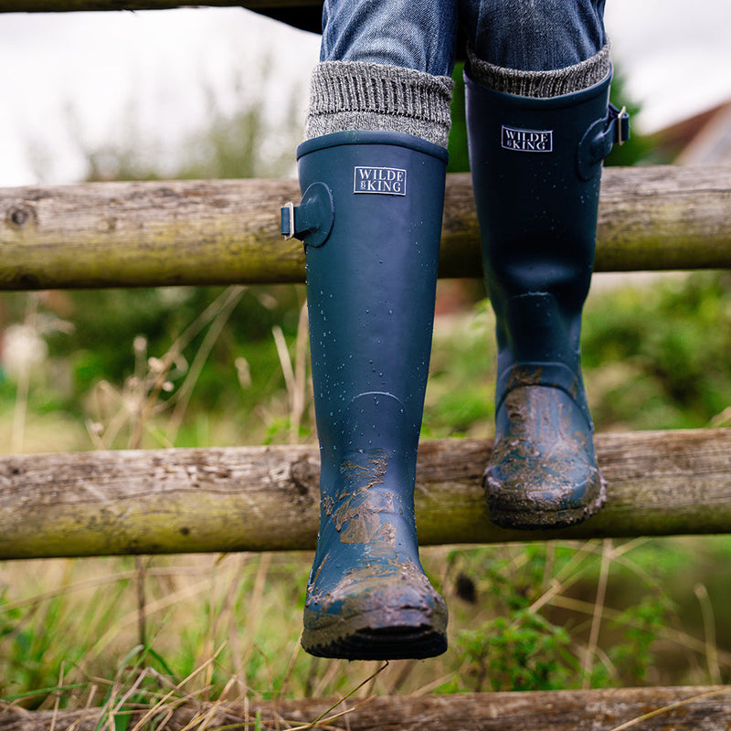 Womens Netherfield Wellington Boots (Navy)