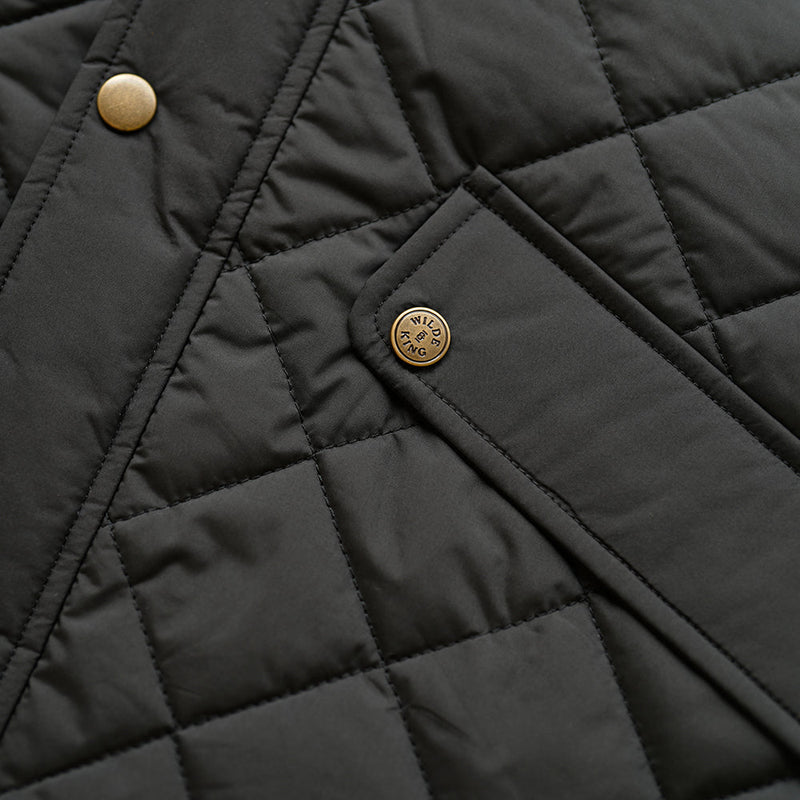 Wilde & King - Mens Barnard Quilted Gilet (Black)