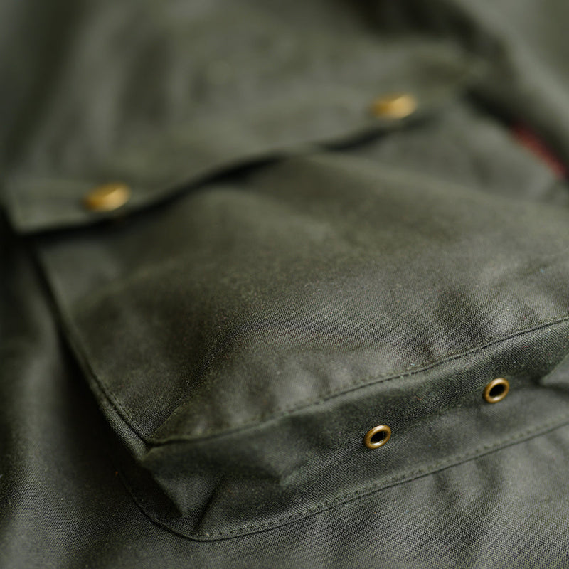 Wilde & King - Mens Barton Waxed Jacket (Olive)