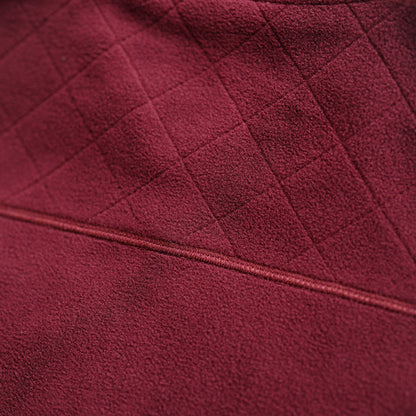 Wilde & King - Mens Heath Fleece Gilet (Burgundy)