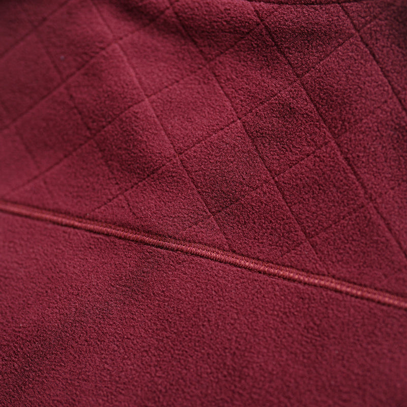 Wilde & King - Mens Heath Fleece Gilet (Burgundy)