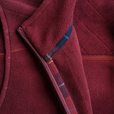 Wilde & King - Mens Heath Fleece Gilet (Burgundy)