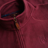 Wilde & King - Mens Heath Fleece Jacket (Burgundy)