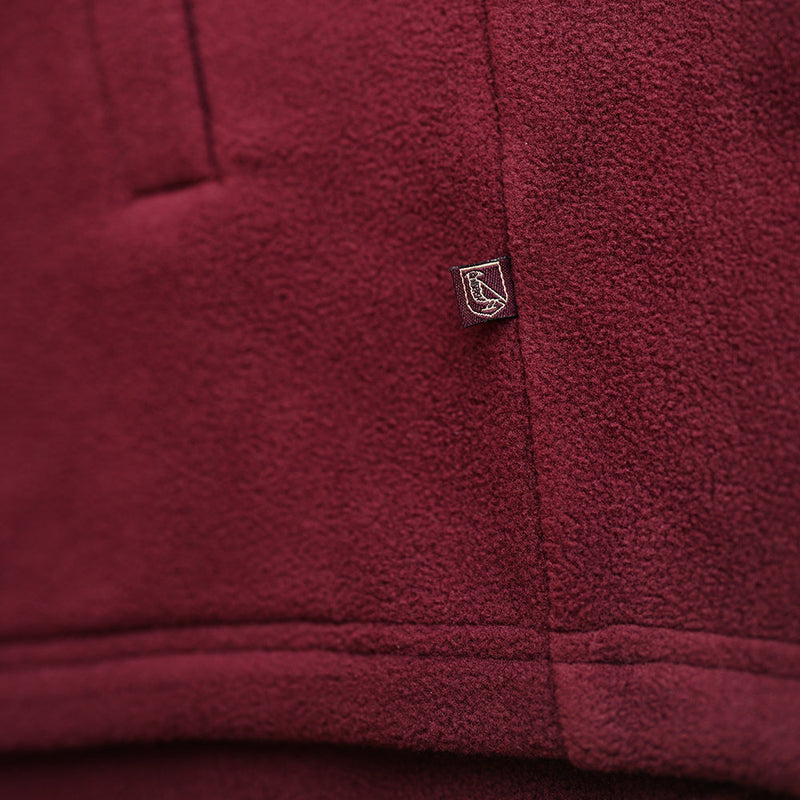 Wilde & King - Mens Heath Fleece Jacket (Burgundy)