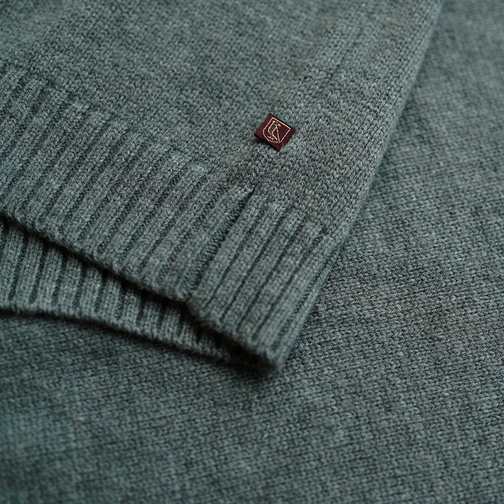 Wilde & King - Mens Kinloch Crew Neck Pullover (Wood Pigeon)