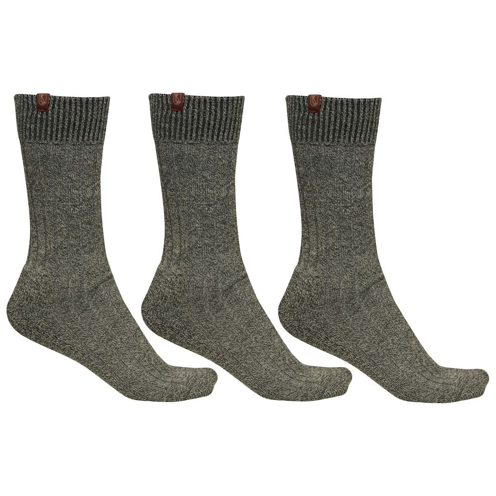 Wilde & King - Tiller Hiking Socks (Grey Tweed)