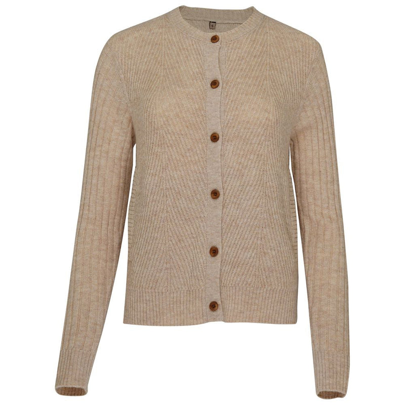 Wilde & King - Womens Barbet Chevron Cardigan (Ecru)