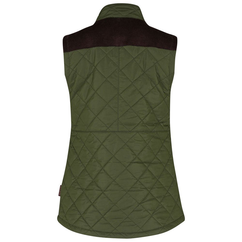 Wilde & King - Womens Barnard Quilted Gilet (Olive)