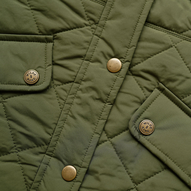 Wilde & King - Womens Barnard Quilted Jacket (Olive)