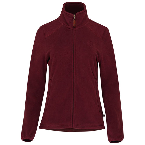 Wilde King Womens Heath Fleece Jacket Burgundy